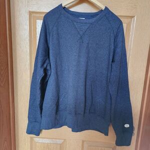 Vintage Unisex Navy Blue Champion Crewneck Sweatshirt Pullover Size XL EUC